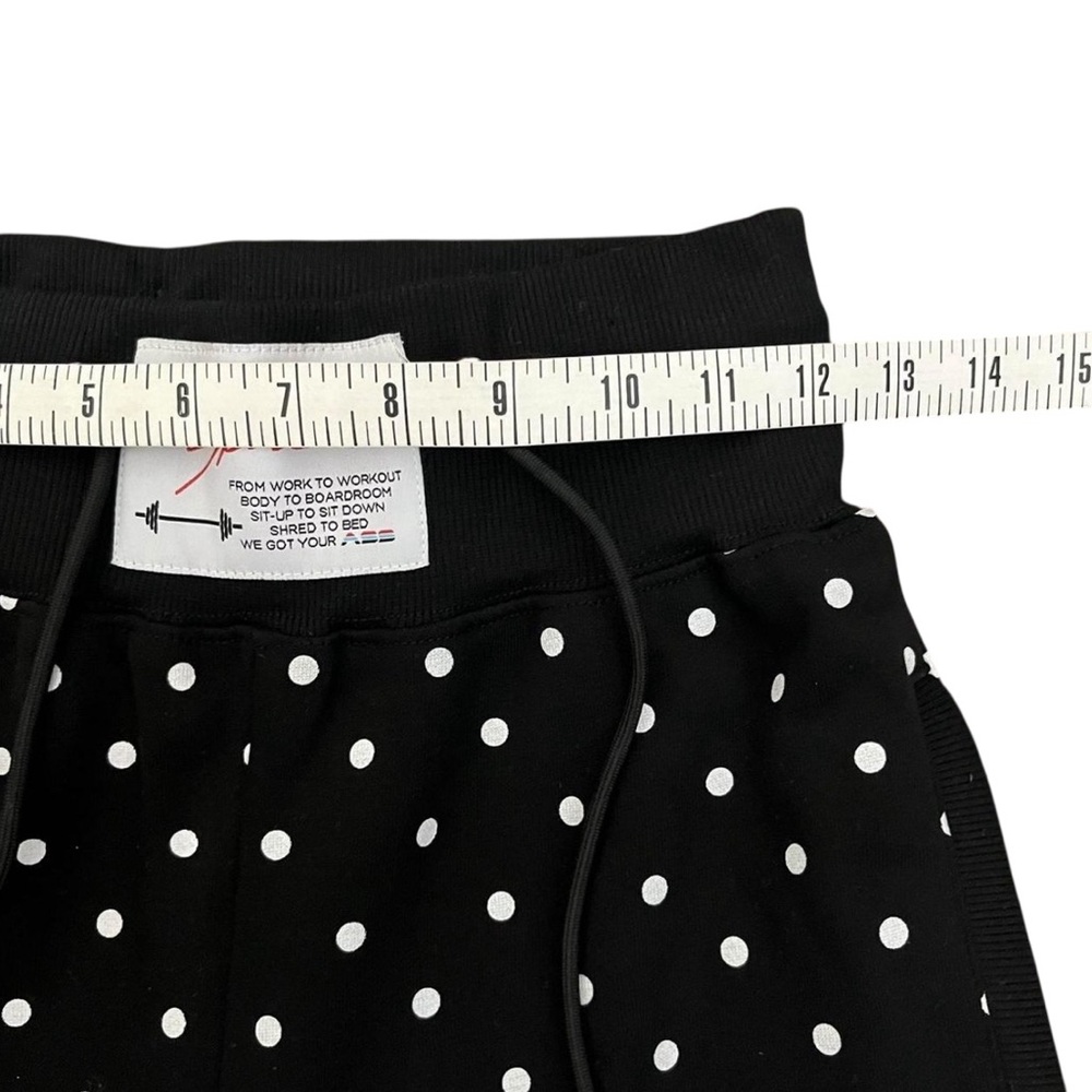 Adam Selman Sport Polka Dot Jogger Sweatpants Black White XS - Picture 10 of 12